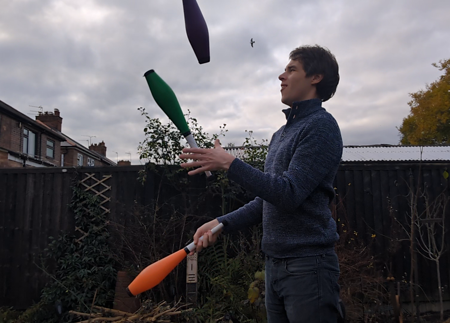 Juggling some clubs