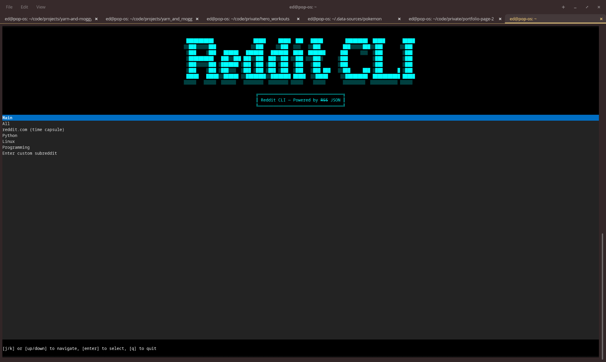 Reddit CLI Dashboard